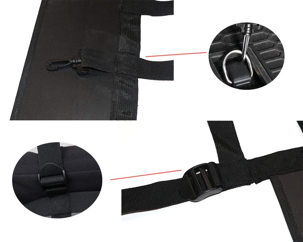 BESTAOO Pet Net Vehicle Safety Mesh Dog Barrier for Jeep Wrangler JK JL 4-Door 2007-2026, Fits Behind Rear Seat, Suitable for Medium, Large Pets, Easy to Install