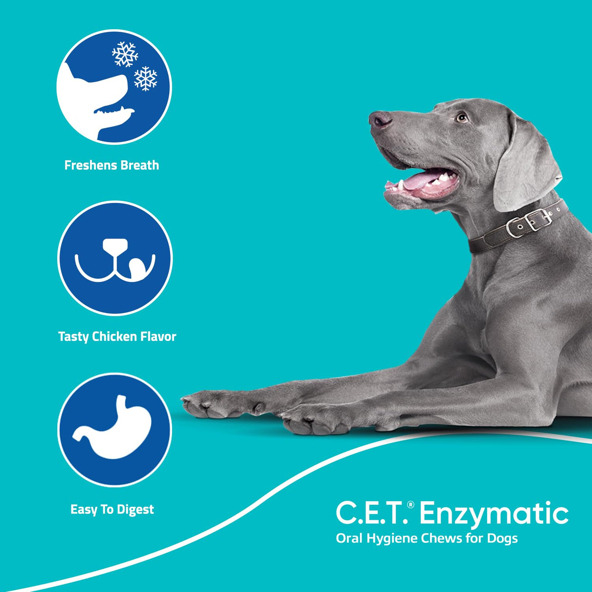 C.E.T. Oral Hygiene Chews for Dogs (Large / 30 count)