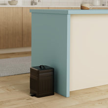 Load image into Gallery viewer, CEROELDA Small Trash Can with Lid-5L/1.3 Gal,Stainless Steel Outdoor Dog Poop Garbage Can-Farmhouse Retro Metal Waste Bin w/Step Pedal for Bathroom Bedroom Office-Soft Close-Black