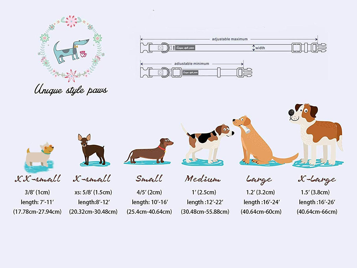 Unique style paws 1PCS Dog Bandanas Washable Cotton Square Bibs Sarf, Adjustable Dog Kerchief for Small Medium Large Dogs and Cats-S