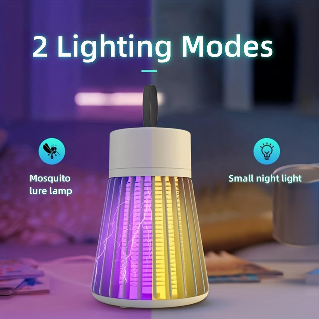 2/3Pcs Mozz Guard 𝑴osquito 𝒁apper 2024, New Generation Portable Cordless Mozzguard 2.0,USB Charing and Low Noise, Suitable for Indoor, Home Garden, Camping (3pcs)