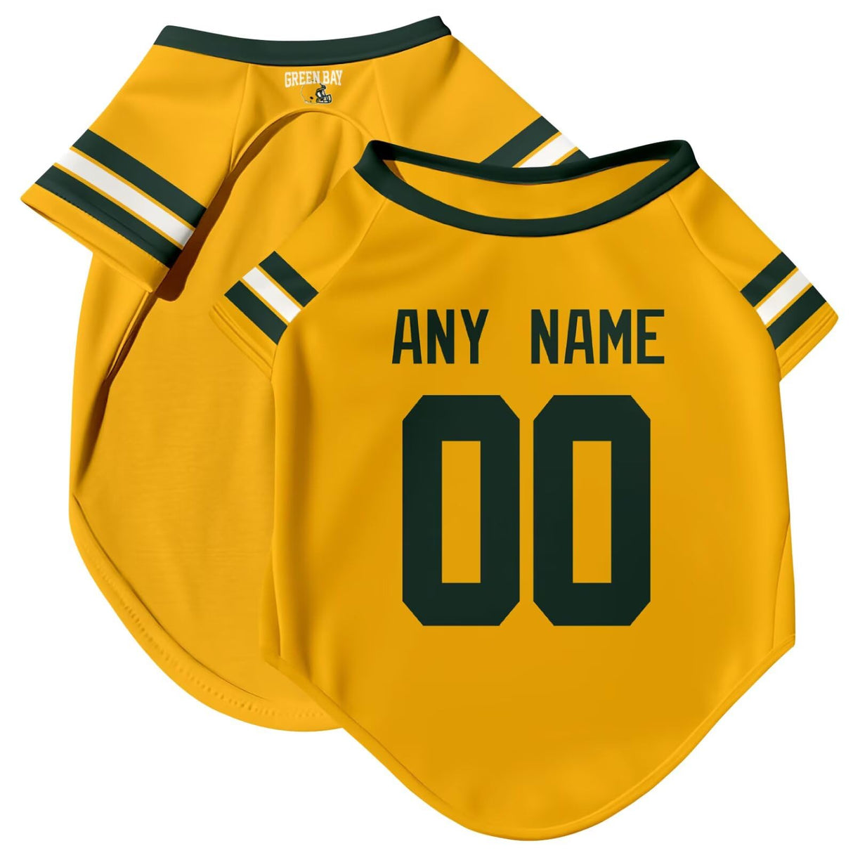 ANTKING Green Bay Dog T-Shirt Jersey Style Pet Clothes Custom Name and Number Gifts