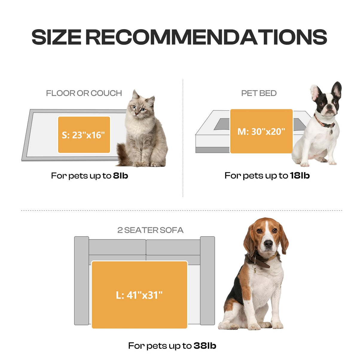 Luciphia 1 Pack 3 Blankets Fluffy Premium Fleece Pet Blanket Flannel Paw Printed Throw for Dog Cat Grey Paw Large(41"x31",Pack of 3)