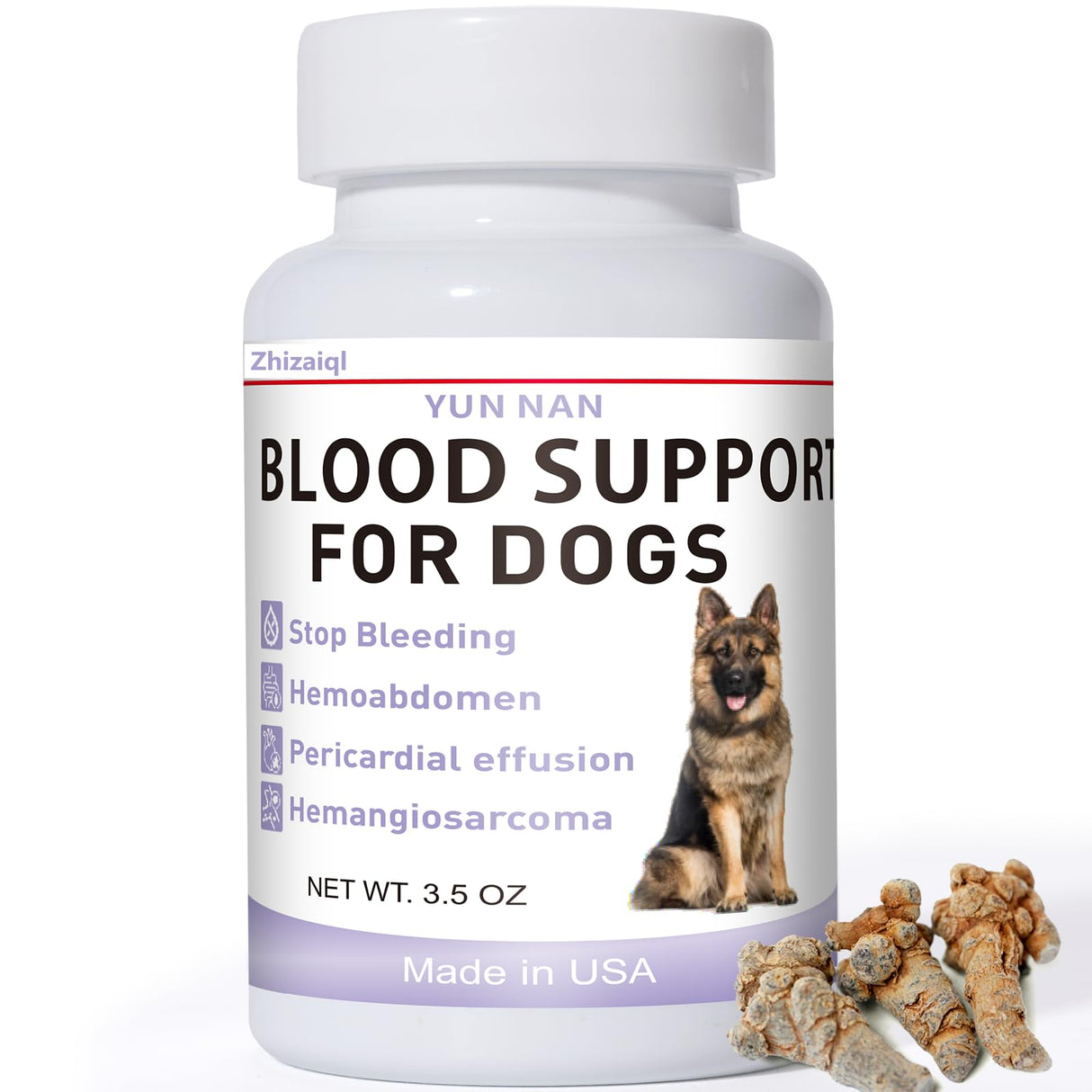 Aids in Cancer Treatment, Quick Stop Bleeding, Yunnan Sanqi Powder for Hemangiosarcoma, Hemoabdomen, Pericardial Effusion, Cancer Bleeding, Nose Bleed, Bloody Stools, Blood Support for Dogs, 100g