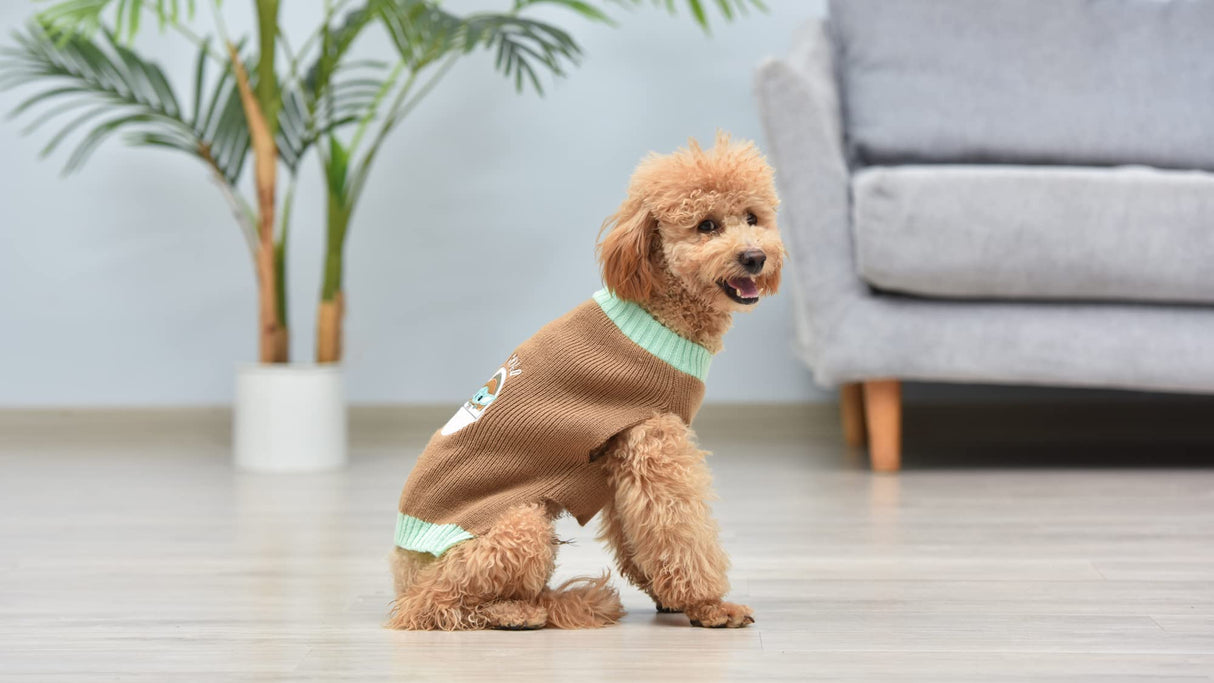 Star Wars Mandalorian The Child Dog Sweater - The Mandalorian & Grogu Pet Outerwear for Dogs - Officially Licensed Dog Apparel & Accessories, Size Large