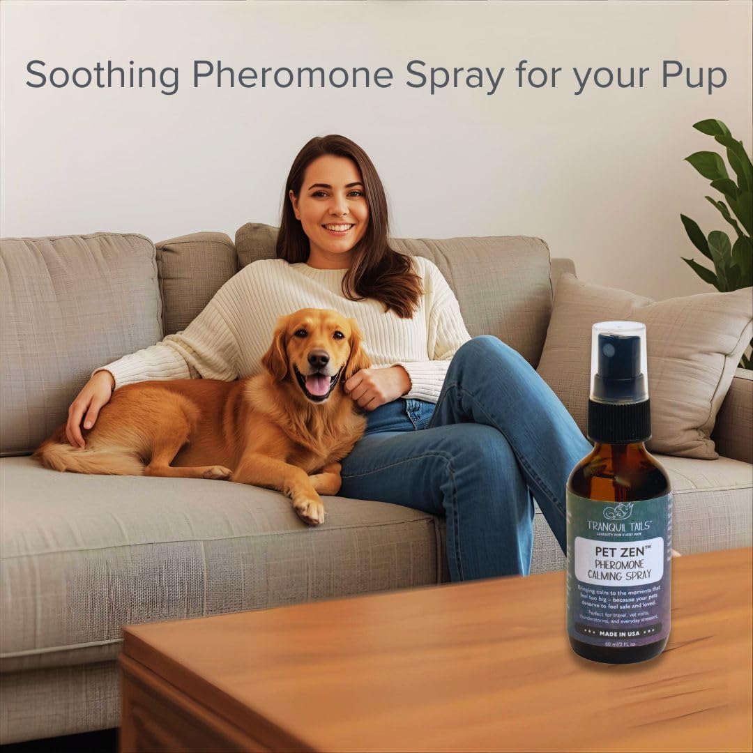 Tranquil Tails Pet Zen Pheromone Calming Spray for Dogs