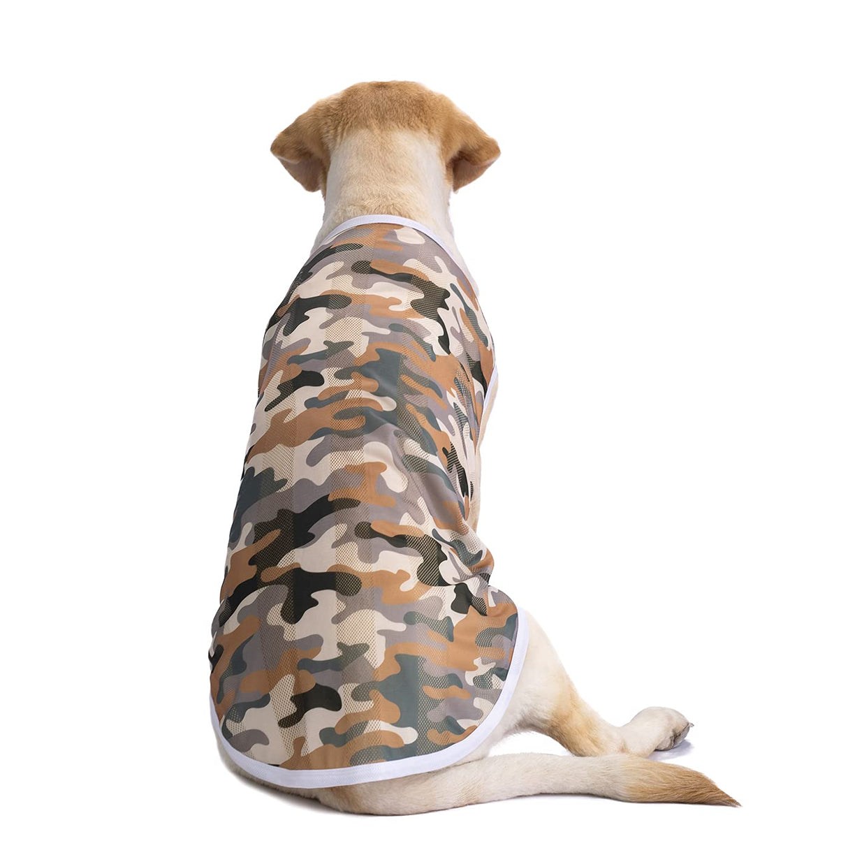 2 Pack Camo Dog Tshirts for Medium Large Dogs, Quick Dry Dog Cooling Vest Shirt T-Shirts Girl Boy,Breathable Stretchy Tank Top Sleeveless Vest Tee Shirt Pet Clothes Apparel