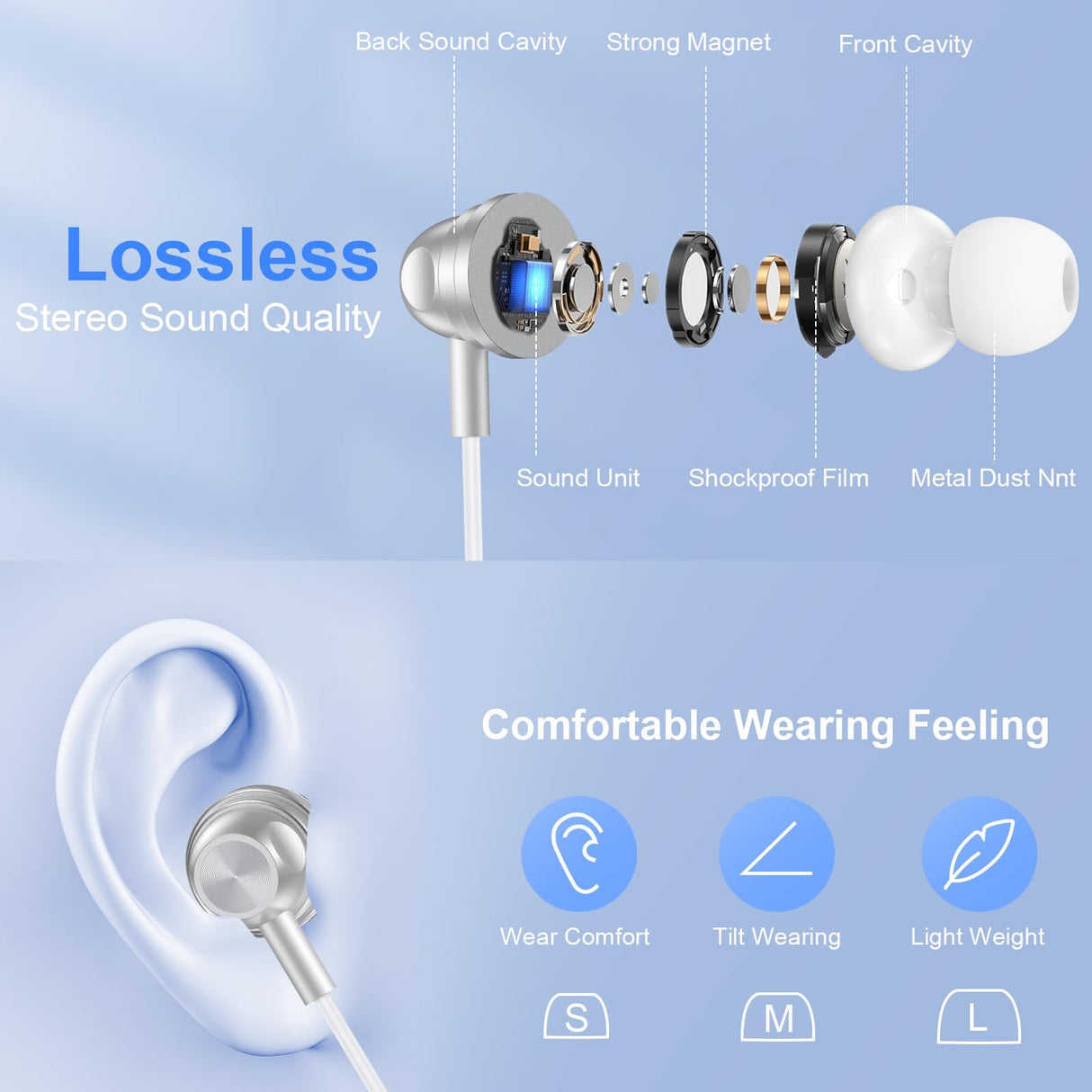 Wired Earbuds for iPhone 17e/17/17 Pro/17 Pro Max/16e/16/16 Plus/16 Pro Max/15 Plus/15 Pro/15 ProMax Ear Buds USB C Wired Headphones Type C Earphone with Microphone, Volume Control, Noise Canceling