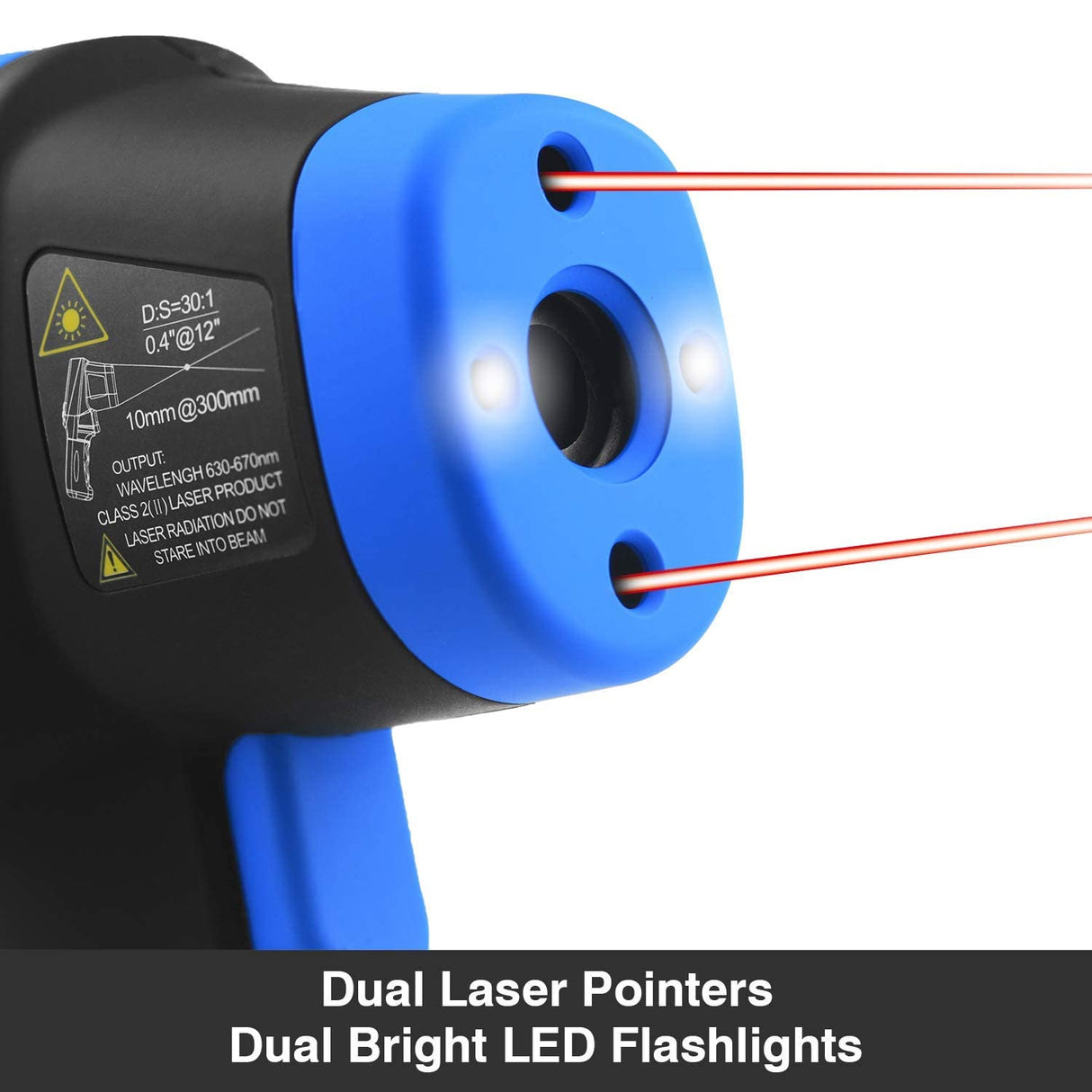 BTMETER BT-1500 Non-Contact Pyrometer 30:1 Industrial Laser Thermometer Gun, -58β to 2732β (-50β ~ 1500β) High Temp Infrared Thermometer (NOT for Human)