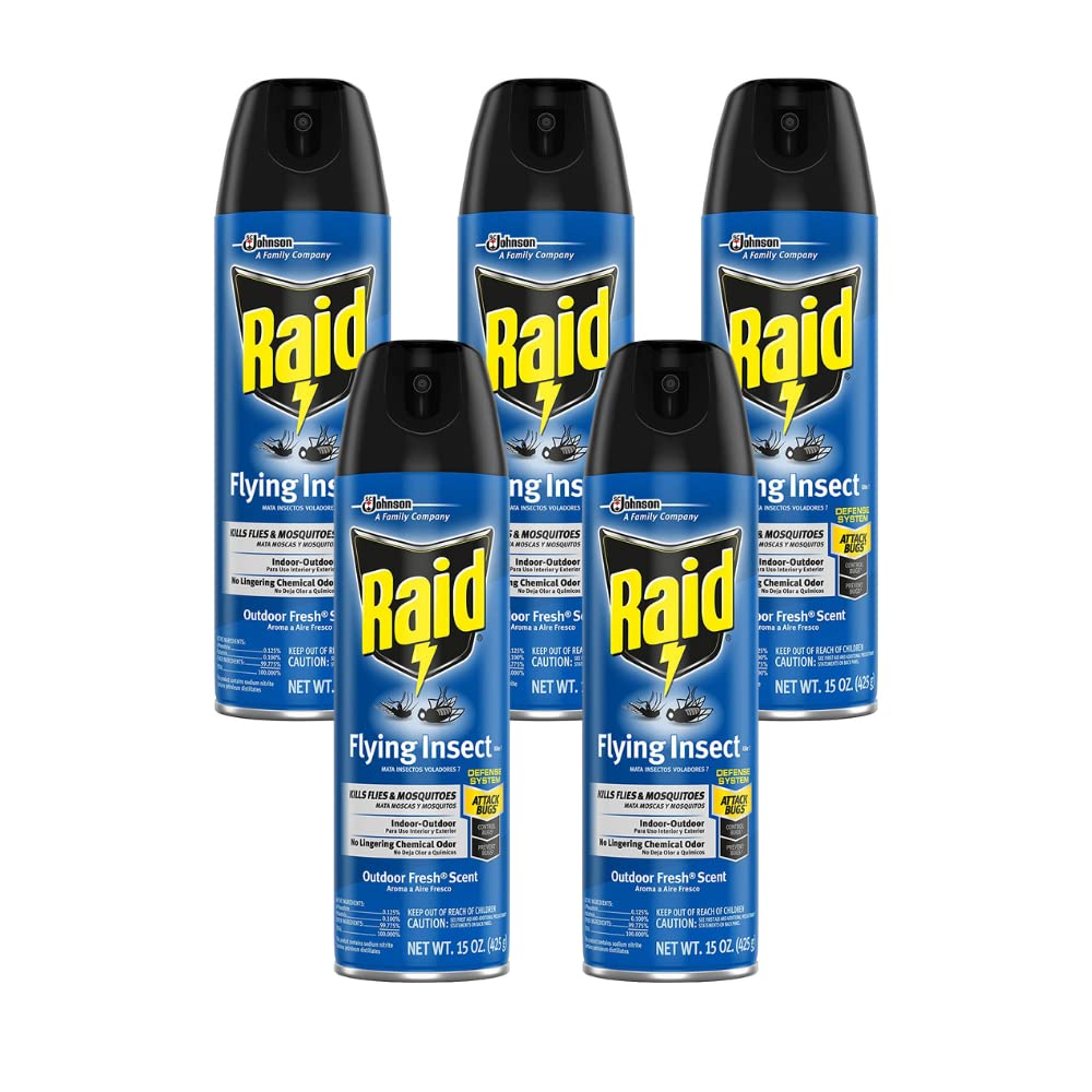 Raid Flying Insect Killer 15 Ounce (Pack of 5)