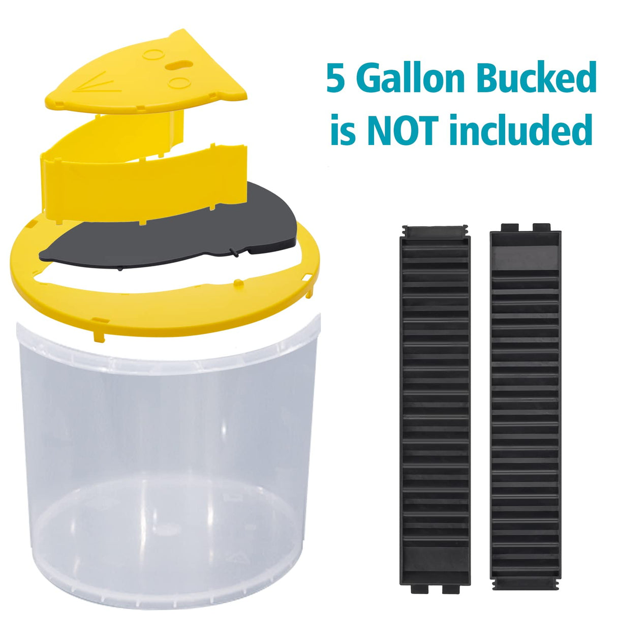 Bucket Mouse mice Rat Trap,Turnover & Slide Mouse mice Traps, Auto Reset, Indoor Outdoor Compatible 5 Gallon Bucket(2 Pack)