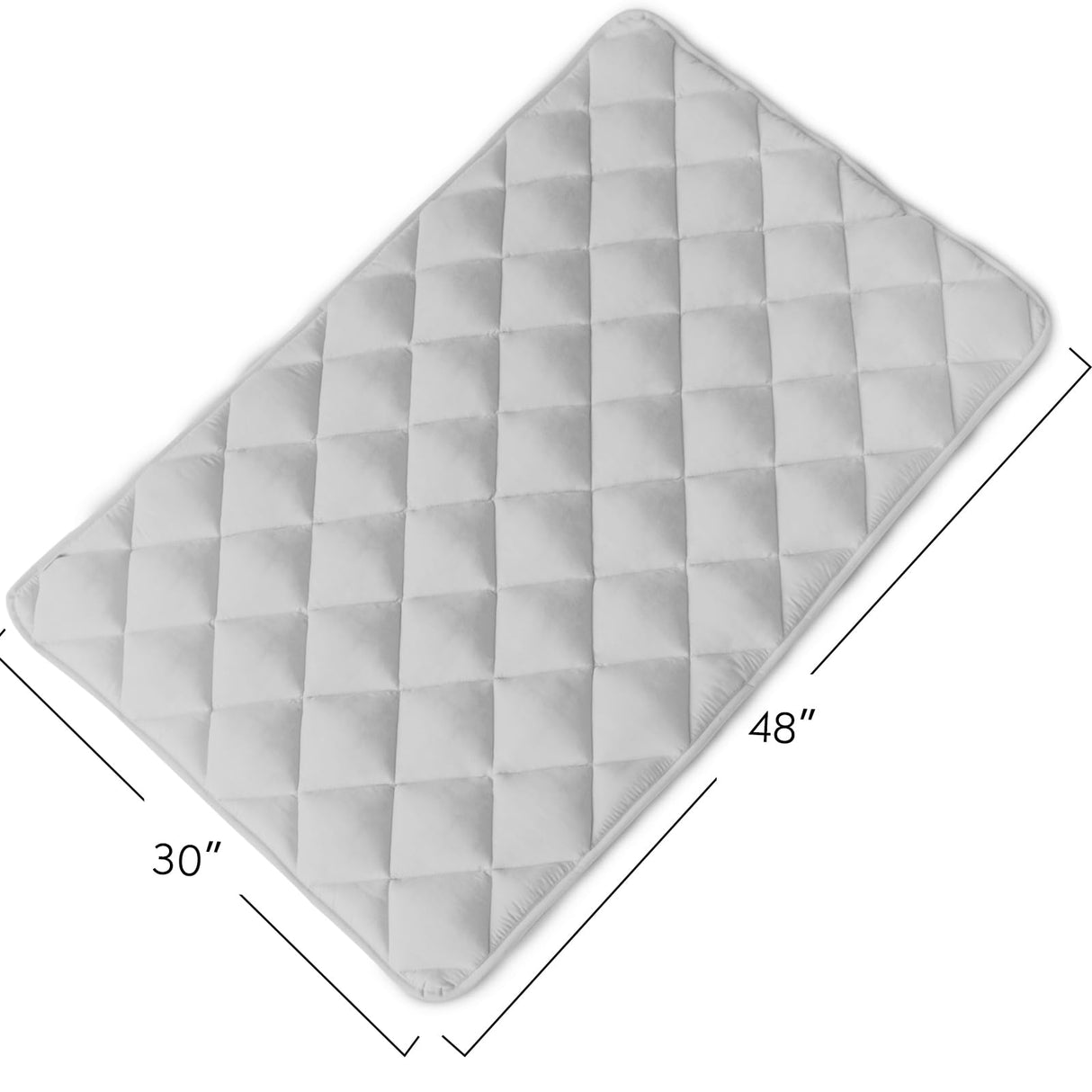 Magik & Kover Dog Crate Pad 2 Pack (48" x 30"), Soft Dog Crate Mat with Anti-Slip Bottom, Machine Washable Kennel Pad, Fits 48 Inch Crate, Grey