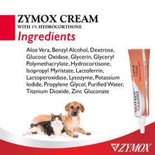 Load image into Gallery viewer, Zymox Veterinarian Strength Topical Cream with 1% Hydrocortisone for Dogs and Cats, 1oz