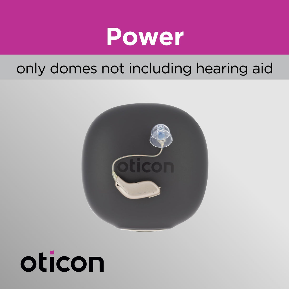 Genuine Oticon Hearing Aid Domes Minifit Power 12mm (0.47 inches - XLarge), Oticon Branded OEM Denmark Replacements, Authentic Accessories for Optimal Performance -3 Pack/30 Domes Total