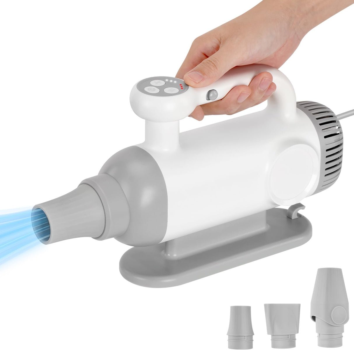 LOTYP Handheld Dog Force Dryer – Compact Size & High-Velocity Airflow, Adjustable Speed & Temperature Pet Hair Blow Dryer, Professional Cat Blower Grooming Dryer for Fast Drying