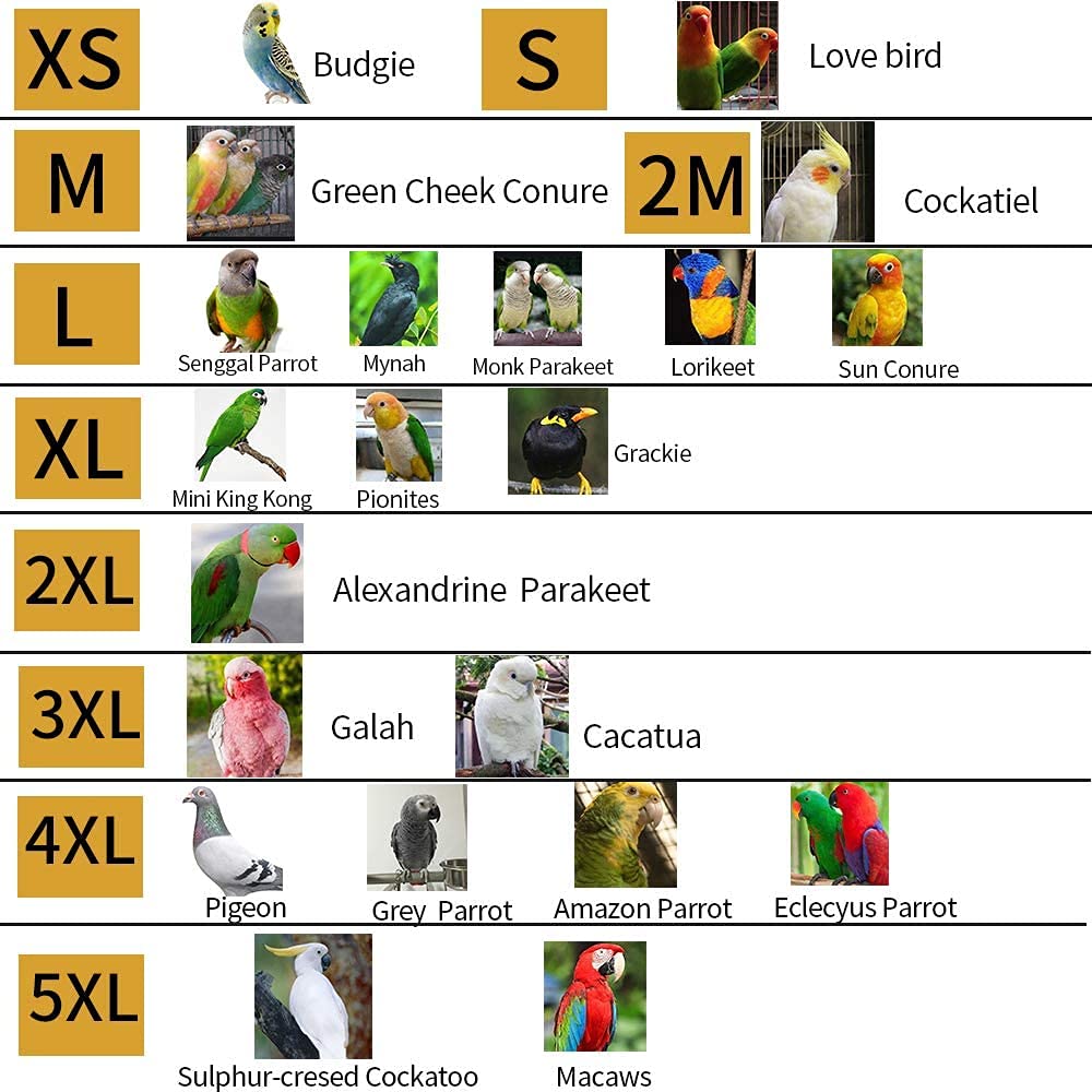 Bird Clothes - Handmade Cotton Stripe Shirt Round Collar Sweater Flight Suit for Parrots African Greys Parakeet Cockatiel Sun Conure Christmas Halloween Cosplay Apparel Bird Supplies (5XL,Pink)