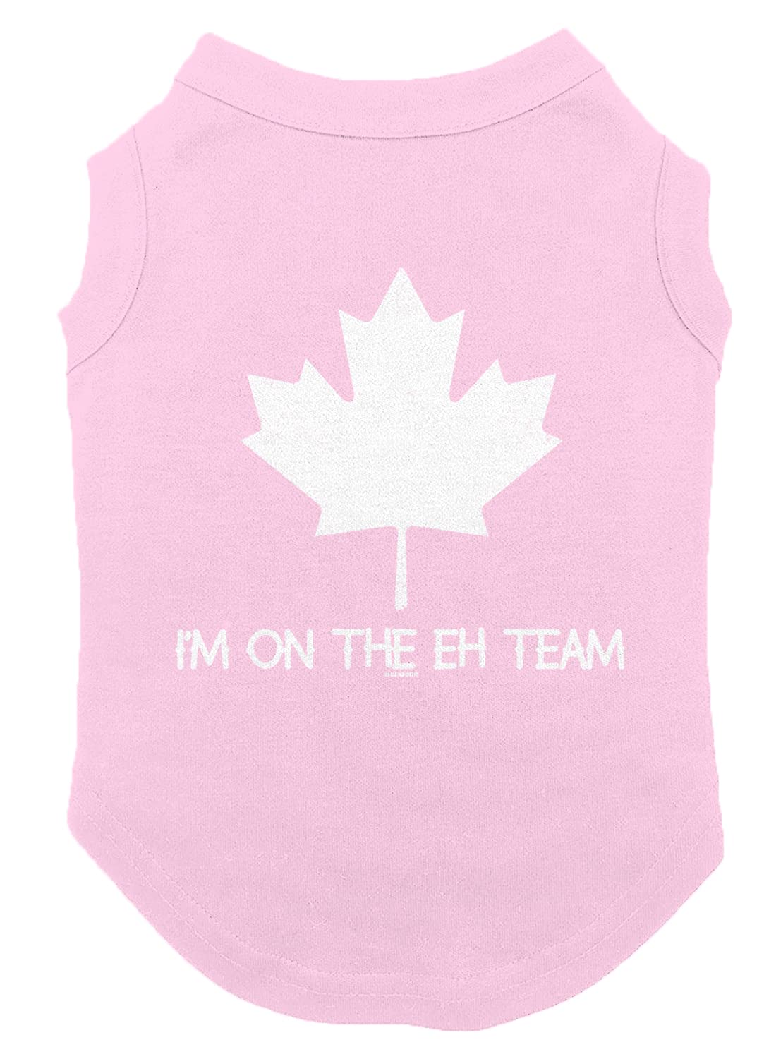 I'm On The Eh Team - Canadian Dog Shirt (Pink, Large)