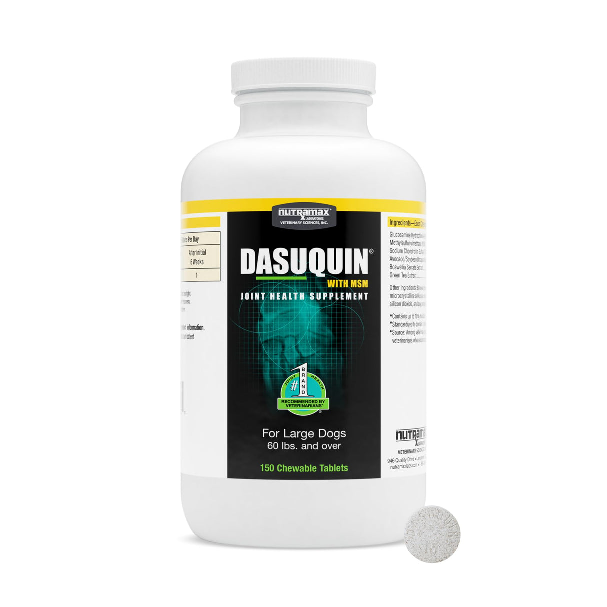 Nutramax Dasuquin with MSM Chewables, Large Dog, 150 Count