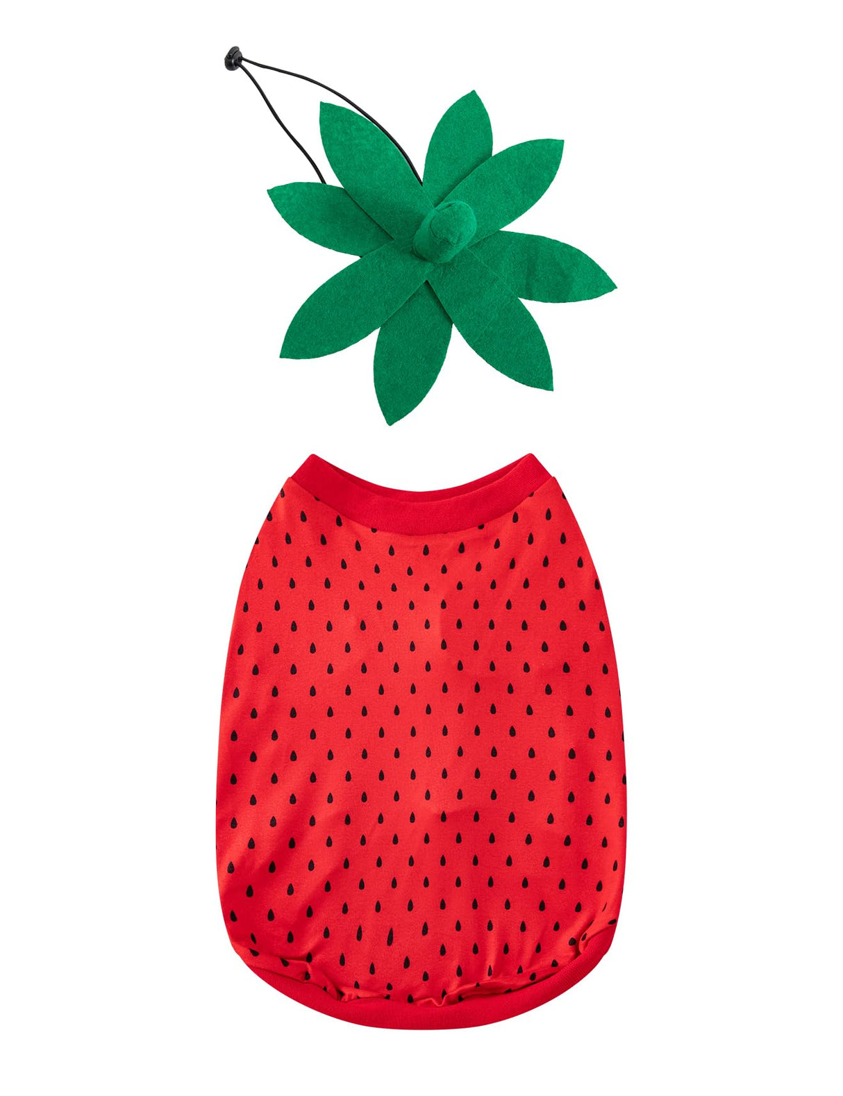 Pet Halloween Costume Dog Strawberry Costume Role Play Clothes for Thanksgiving Christmas (Red, S)