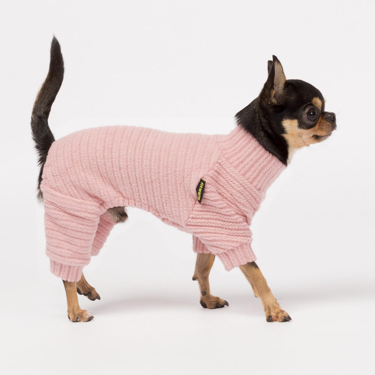 Fitwarm Turtleneck Knitted Dog Sweater Puppy Pajamas Thermal Doggie Winter Clothes Knitwear Pet Coats Cat Apparel Pink XXL