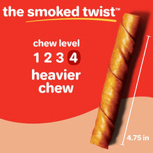 Load image into Gallery viewer, Hartz Oinkies Smoked Twists with Naturally Smoked Pork Rawhide-Free Dog Treats, Highly Digestible Long Lasting Dog Chews, 40 Count
