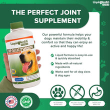 Load image into Gallery viewer, LIQUIDHEALTH Pets K9 Liquid Glucosamine for Dogs, Puppies, Senior Canines with Chondroitin, MSM, Hyaluronic Acid - Dog Vitamins for Hip & Joint Health, Dog Joint Oil, Joint Juice - Made in USA (32 oz)