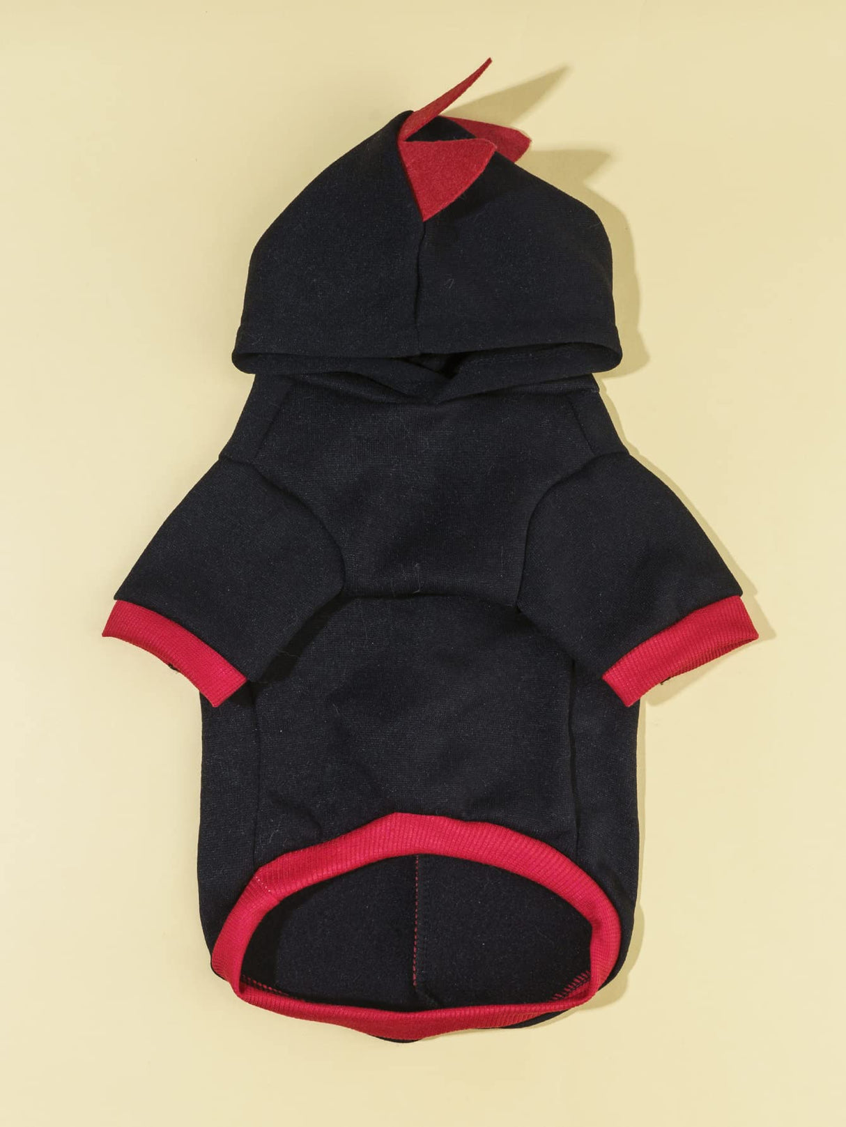 QWEEE Dinosaur Dog Hoodie - Warm Jacket for Puppy, Kitten, Small, Medium Dogs & Cats - Black, XL - Christmas & Halloween Costume