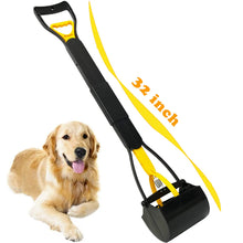 Load image into Gallery viewer, ienjoyed 32“ Tall Pooper Scooper, Large Pooper Scooper for Dogs Heavy Duty, Dog Pooper Scooper with Long Handle & High Strength Durable Spring, Foldable Dog Poop Pick Up