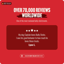 Load image into Gallery viewer, Natural Farm Odor Free Bully Sticks (4 Inch, 10 Pack) for Small & Medium Dogs - 100% Beef Chews for Pups, Non-GMO, Grain-Free, Fully Digestible Long Lasting Dog Treats