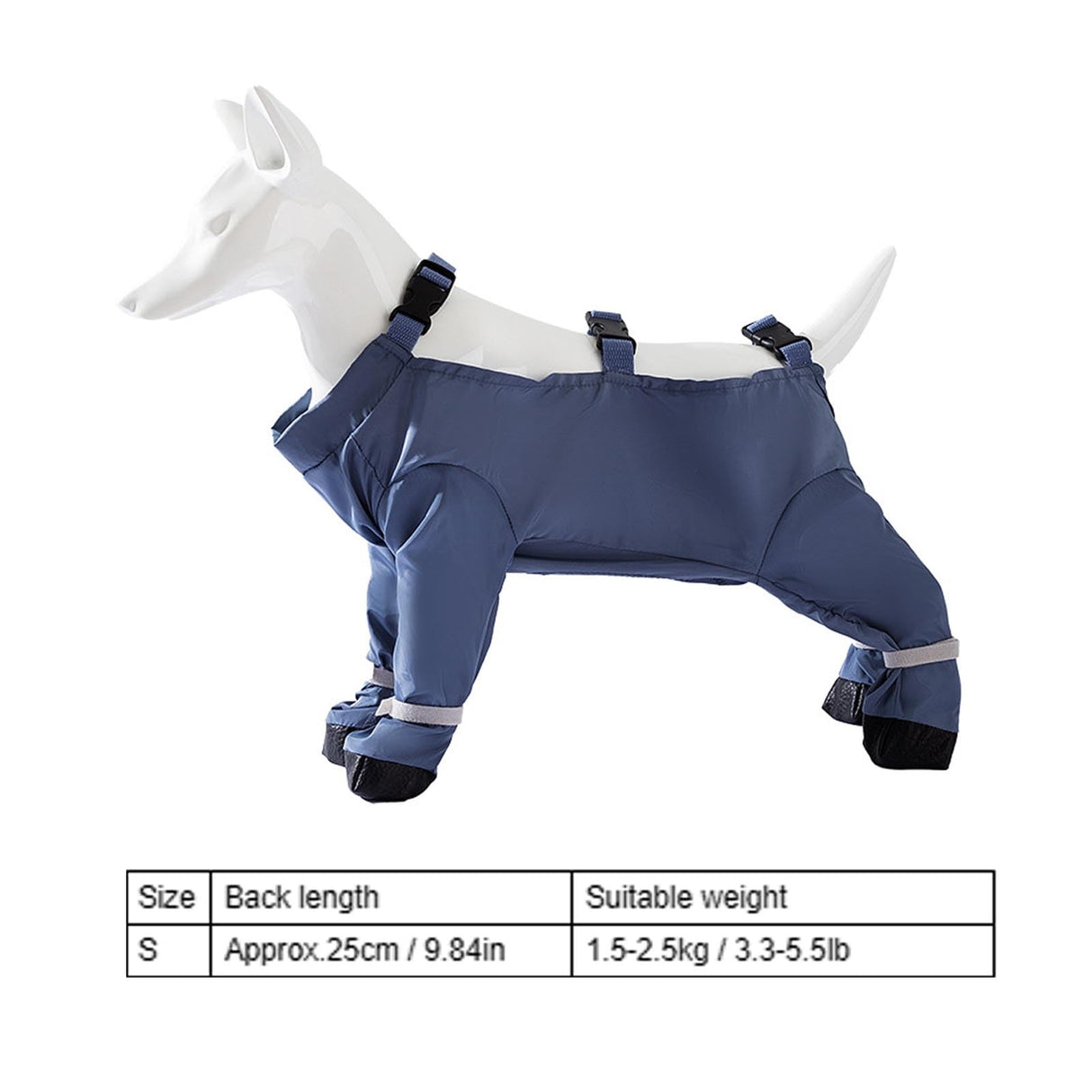 Dog Suspender Boots, Anti Slip Water Proof Adjustable Dog Shoes with Suspender, Paws Protector, Paws Boot Leggings for Small Medium Large Dog, Snow, Rain, Hiking, Hot Pavement (S)
