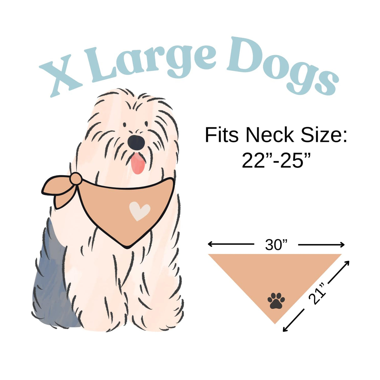 Baby Security in Training Dog Bandana Pregnancy Announcement Natural Cream Minimal Style (X-Large)