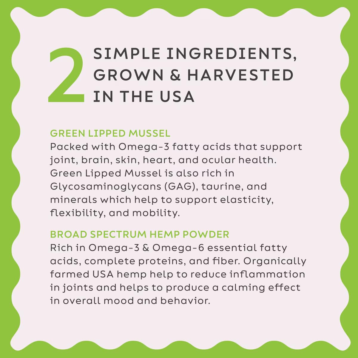 Super Snouts Hemp & Joint Chew for Dogs & Cats, 30 Chews (Up to 60 servings) – Made in USA Hip & Joint Supplement with Green Lipped Mussels, Hemp Helps Calms Joint Inflammation & Relief Joint Pain