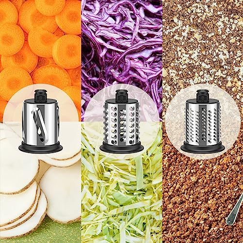 Slicer Shredder Attachment for Kitchenaid Stand Mixer, Cofun Shredder Accessories, Mixer Assecories for Kitchenaid Mixer, Cheese Grater Attachment for Kitchenaid with 3 Blades