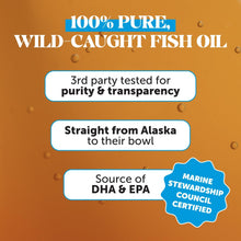 Load image into Gallery viewer, Pet Honesty Omega 3 Fish Oil Supplement for Dogs & Cats (32oz), Wild Caught Omega 3 Fish Oil for Skin and Coat Health, Supports Shedding, Skin & Coat, Immunity, Joint, Brain & Heart, EPA + DHA