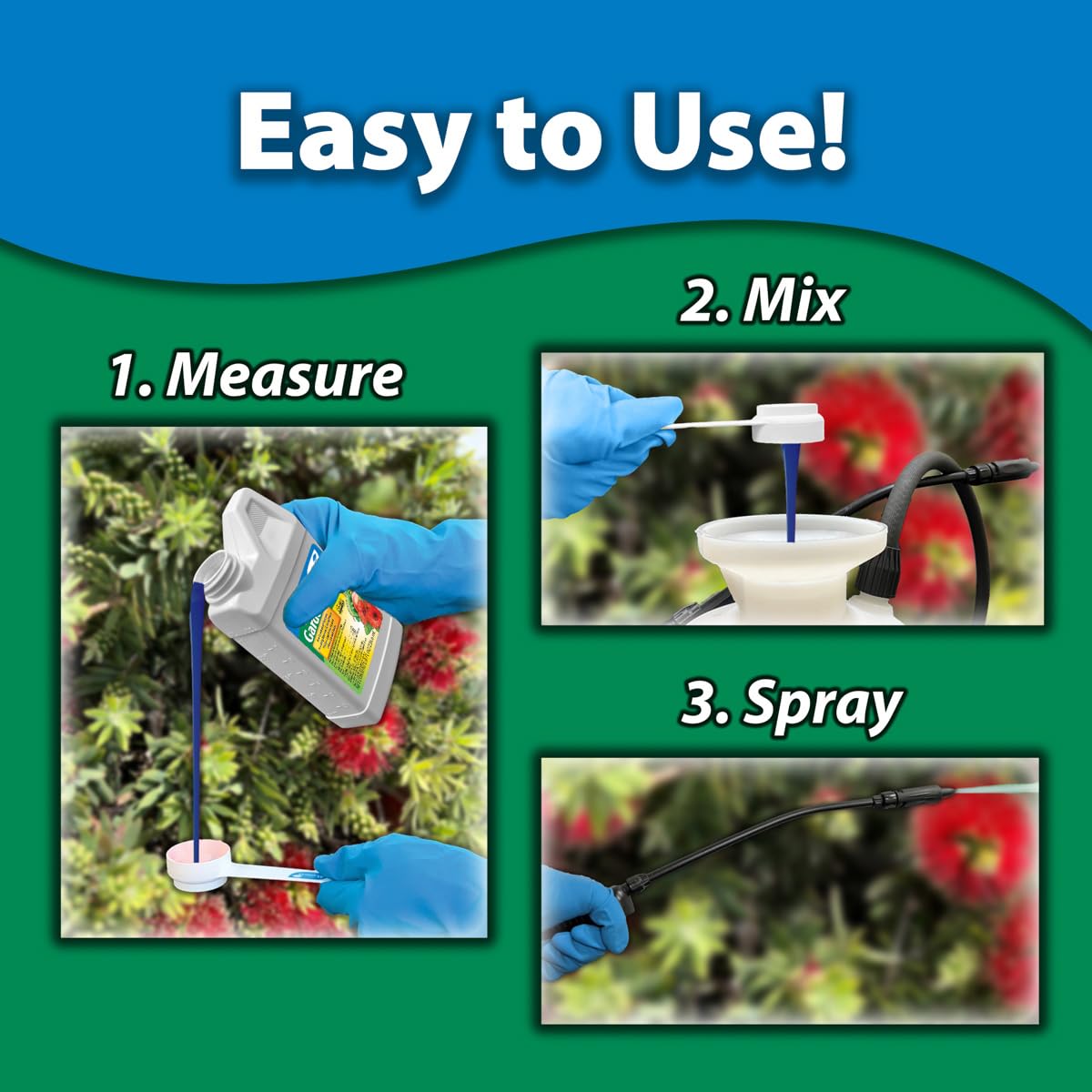 Monterey - Spinosad Insecticide - Garden Insect Spray Concentrate for Control Insects Bundled with Measuring Spoon - 8 oz Concentrate