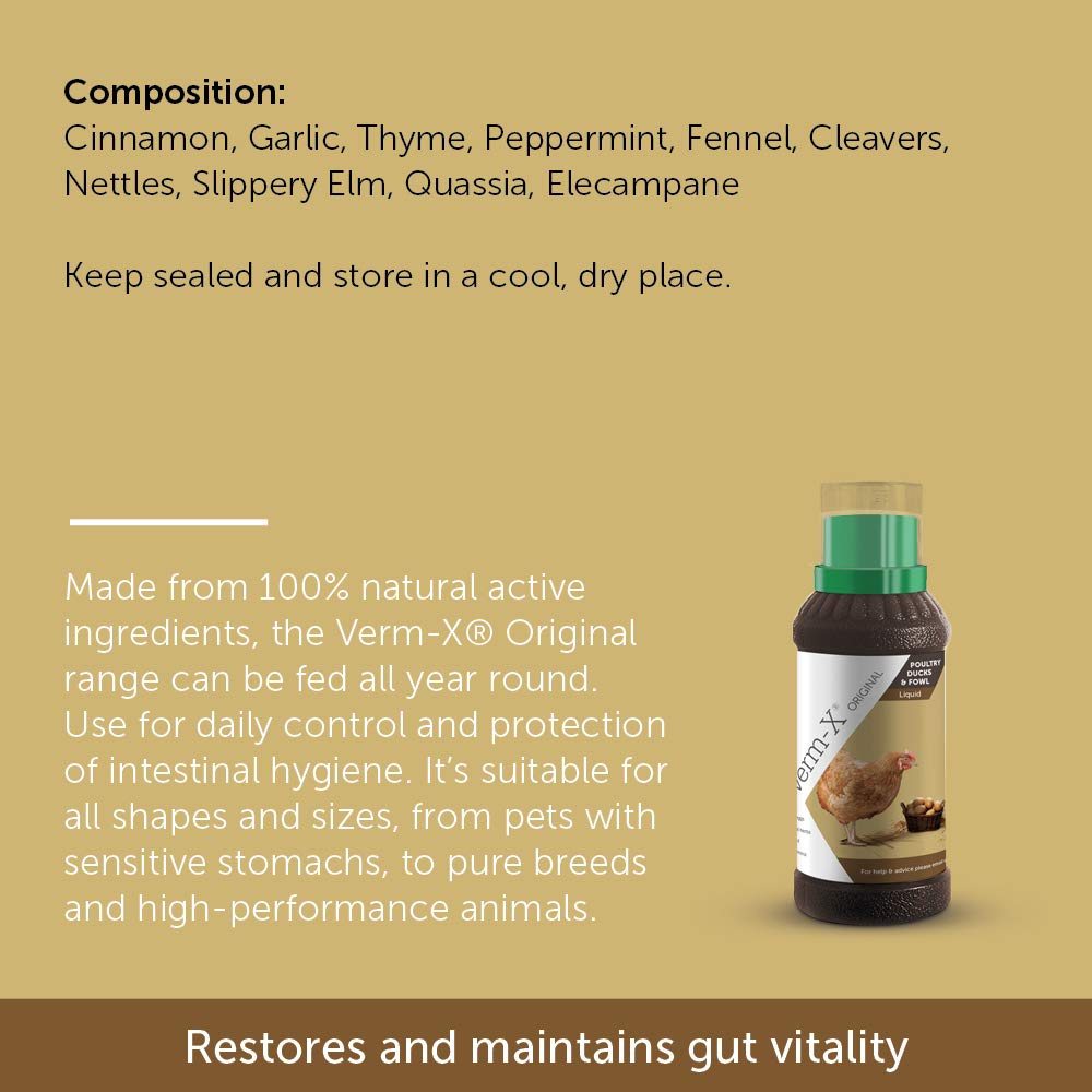 Verm-X Liquid Poultry & Fowl Internal Parasite 250Ml