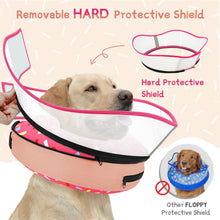 Load image into Gallery viewer, Supet Raised Inflatable Dog Cone Collar to Stop Licking, Soft Dog Cone Alternative After Surgery, Doggie Neck Donut Collar for Small Medium Large Dogs