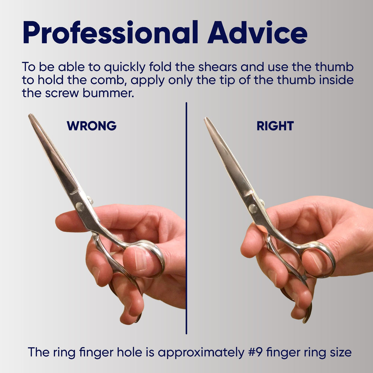 Equinox Professional Razor Edge Series Barber Hair Cutting Scissors - Japanese Stainless Steel Salon Scissors - 6.5” Overall Length - Fine Adjustment Tension Screw - Premium Shears for Hair Cutting
