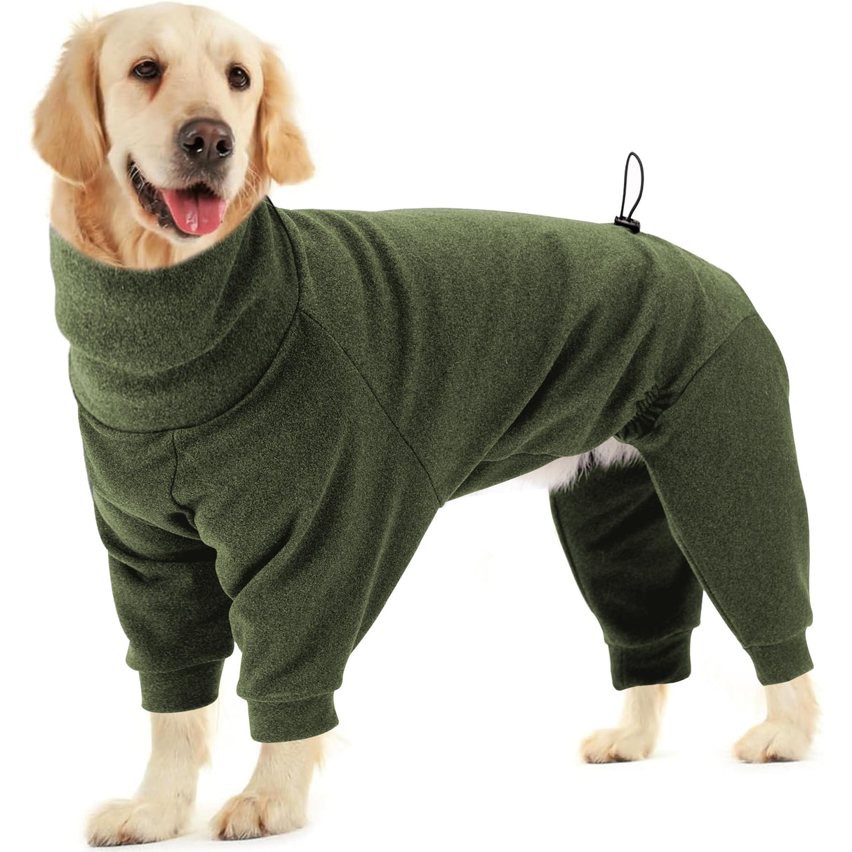Dotoner Pullover Dog Sweater with Leash Hole - High Collar Cold Weather Vest for Large Dogs - Indoor & Outdoor Use