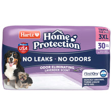Load image into Gallery viewer, Hartz Home Protection Lavender Scented Dog Pads, 3XL 30 Count, Super Absorbent & Won't Leak, Odor Eliminating