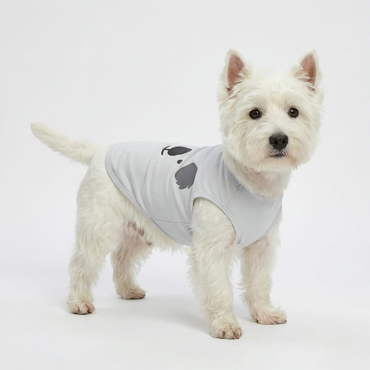 Fitwarm 3 Pack Hippo Sheep Koala Dog Shirt, Summer Clothes for Small Dogs Boy Girls, Funny Pet Outfit, Black, White, Gray, Blue, XS