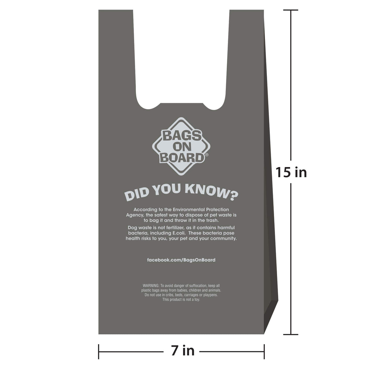Bags on Board Dog Poop Bags - Extra Thick Waste Pickup Bags with Easy Tie Handles - Easy Dispensing Drawer Pack - 200 Count