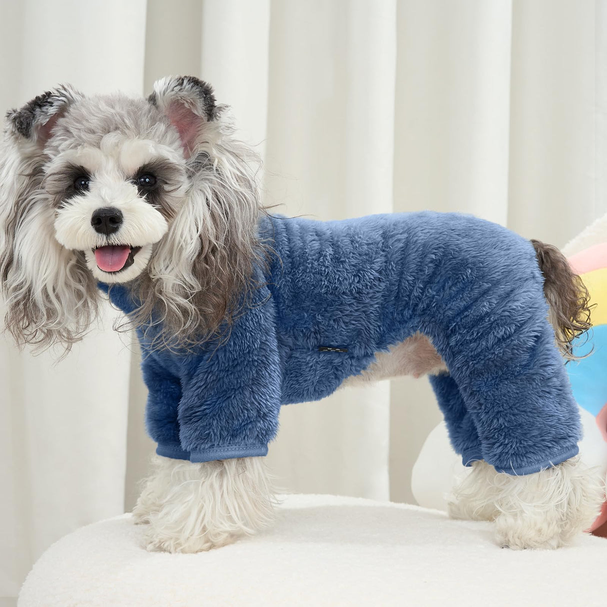 XPUDAC 3 Pack Dog Sweater, Dog Winter Clothes for Small Medium Dogs Girl Boys Fleece Pet Pajamas for Winter Christmas-2XL(Blue,Navy,Grey