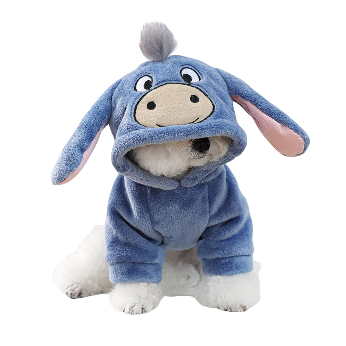 Puppy Donkey Costume Dog Fleece Coats Cozy Warm Winter Small Dogs Cats Halloween Clothes Doggie Kitten Lightweight Cold Weather Jackets Chihuahua Yorkie Dachshund Bulldog Christmas Birthday Outfit