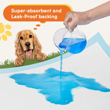 Load image into Gallery viewer, Sweetcrispy 100 Count Dog Puppy Training Pee Pads - Absorbency Disposable Underpads, Leakprood and Quick Drying, Regular Size 22''x 22'' for Potty Training, Incontinence Pads