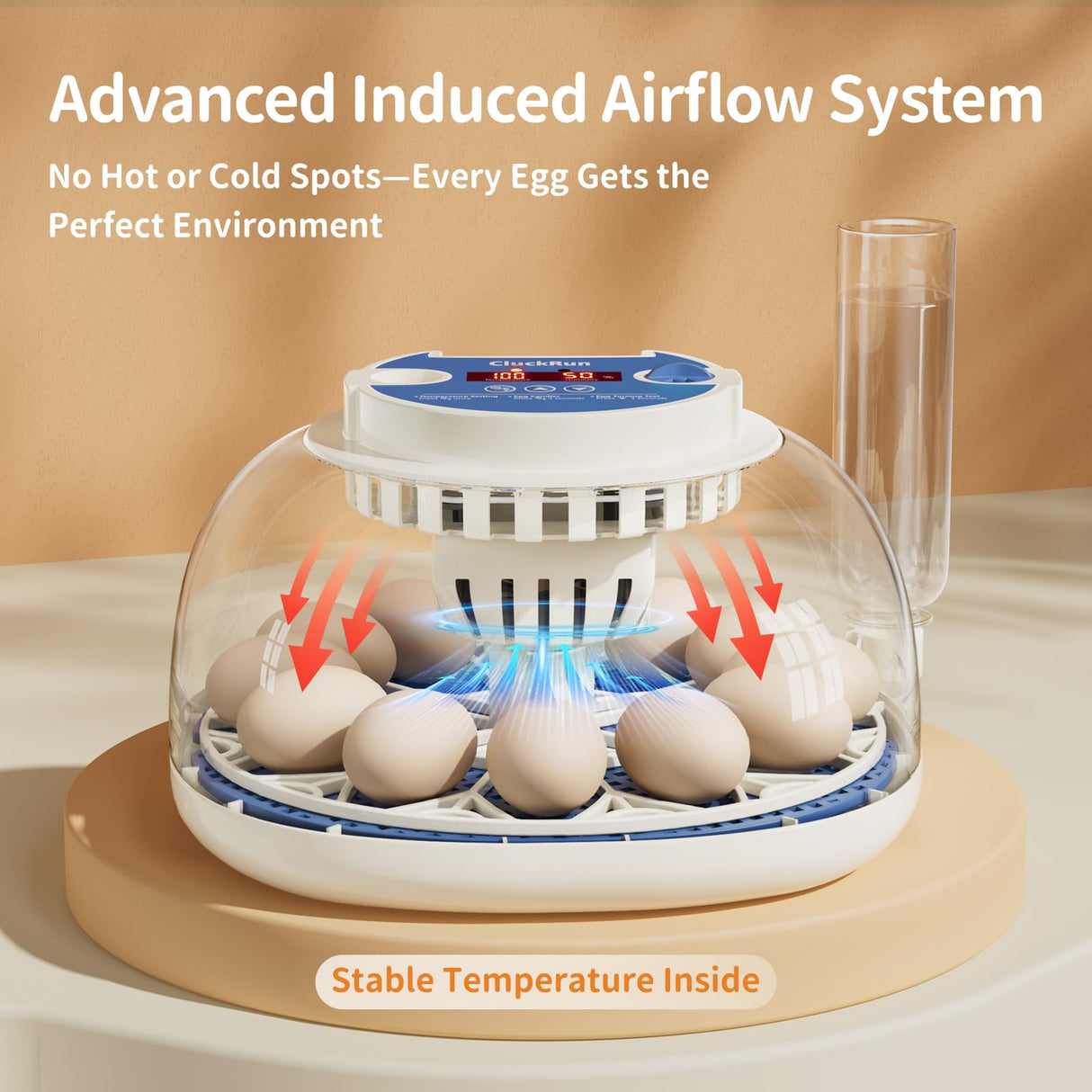 12 Egg Incubators for Hatching Eggs, Temperature and Humidity Control, Automatic Egg Turning, Egg Candler, Automatic Water Refill, for Chicken, Quail & Duck Eggs, Perfect for Home, Farm, Classroom