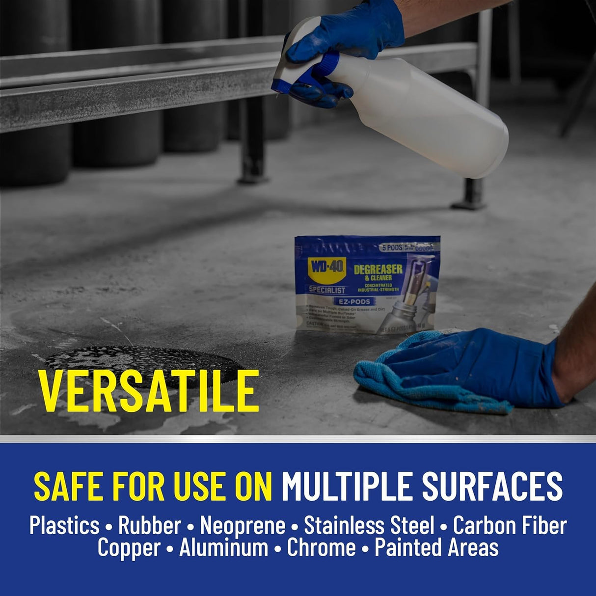WD-40 Specialist Degreaser and Cleaner EZ-PODS, Customizable Industrial-Strength Concentrate, Multi-Surface Cleaning Solution, 6-Pack of 5-Count, 30 PODS Total