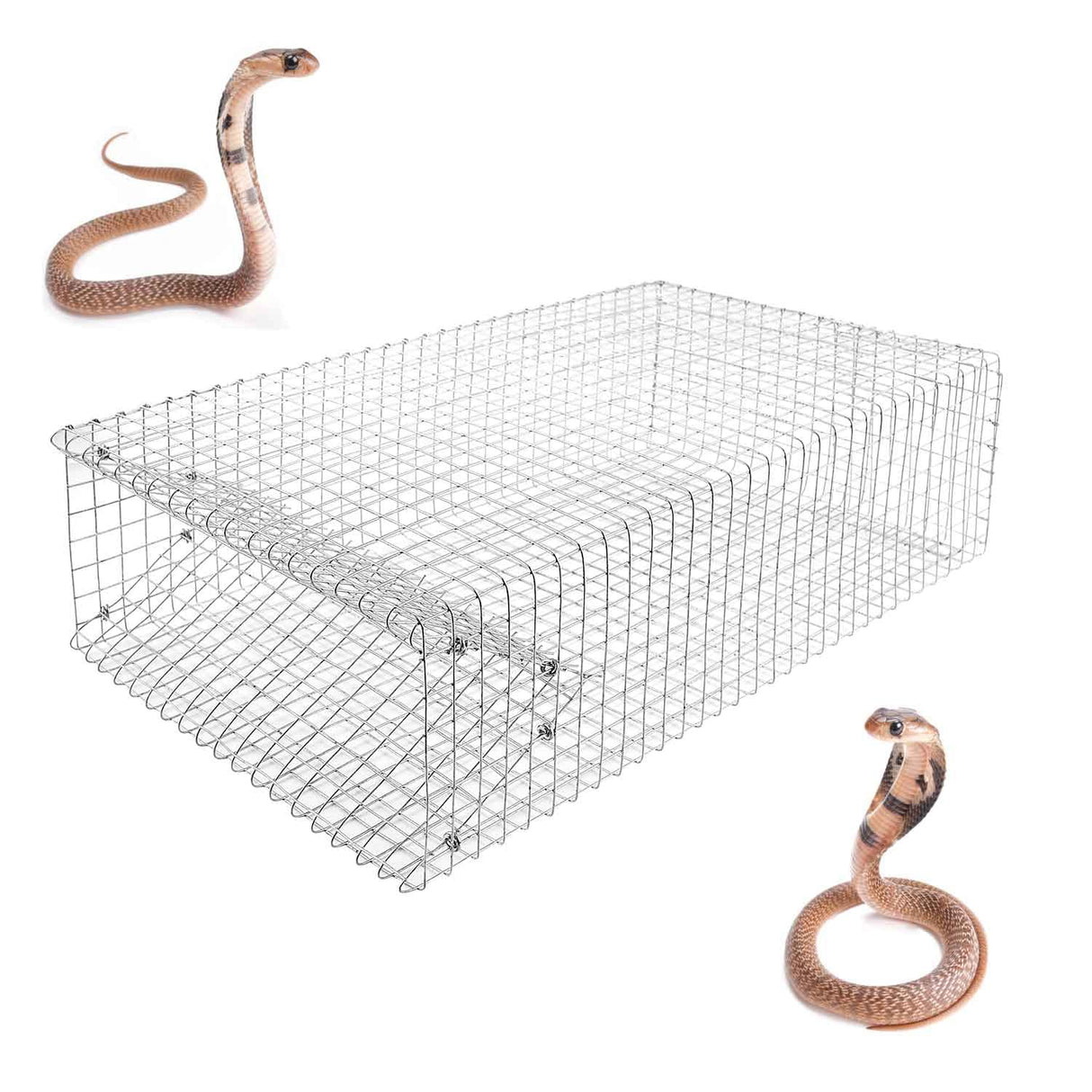 The Amazing Humane Snake Trap (Small) - Catches and Release All Kinds of Snakes - Reusable!
