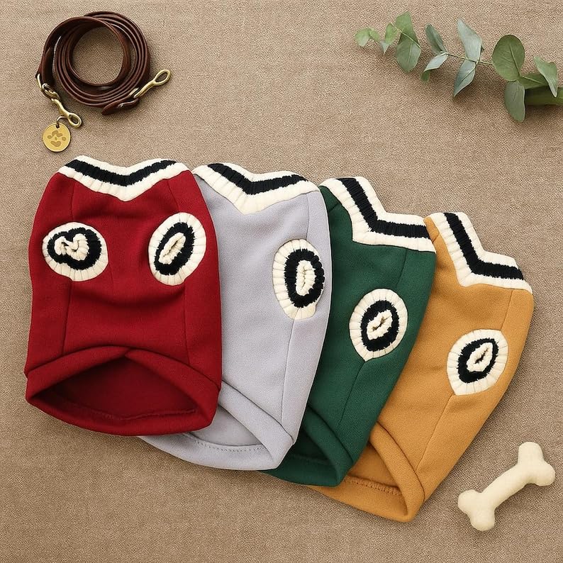 Grewear Personalized Dog Sweater Custom Pet Knit Outfit Warm Soft Puppy Apparel Comfortable Daily Wear Unique Design for Small Medium Large Pets