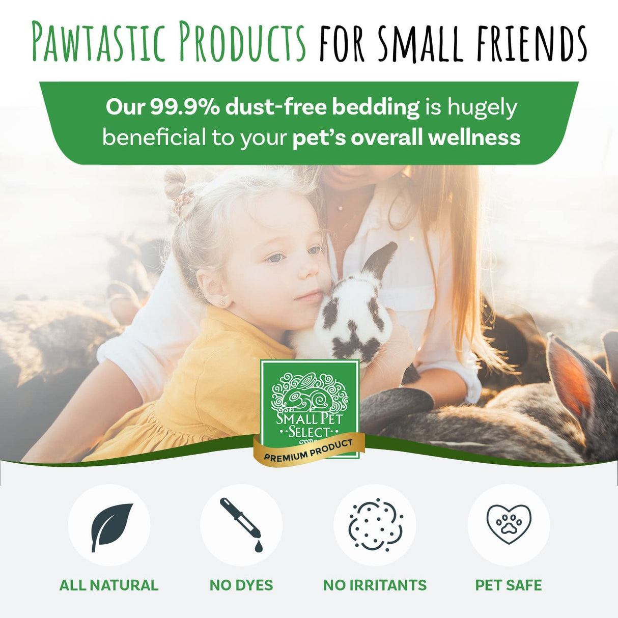 Small Pet Select Premium Natural Aspen Bedding, Animal Bedding for Small Indoor and Outdoor Pets, Made in The USA, Jumbo Size 141 L Pack